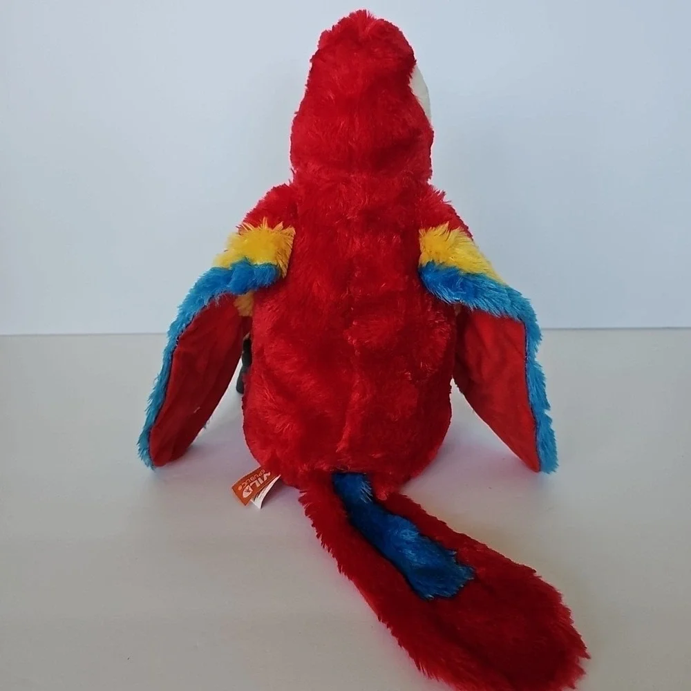 Wild Republic Scarlet Macaw Red Parrot Stuffed Animal Plush Toy Bird 11